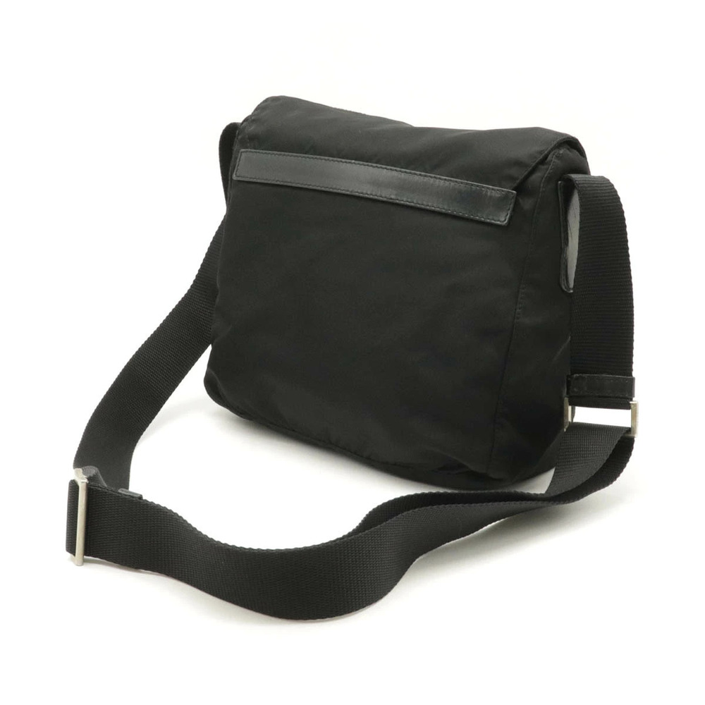 Prada NERO Leather Black Crossbody Messenger Black